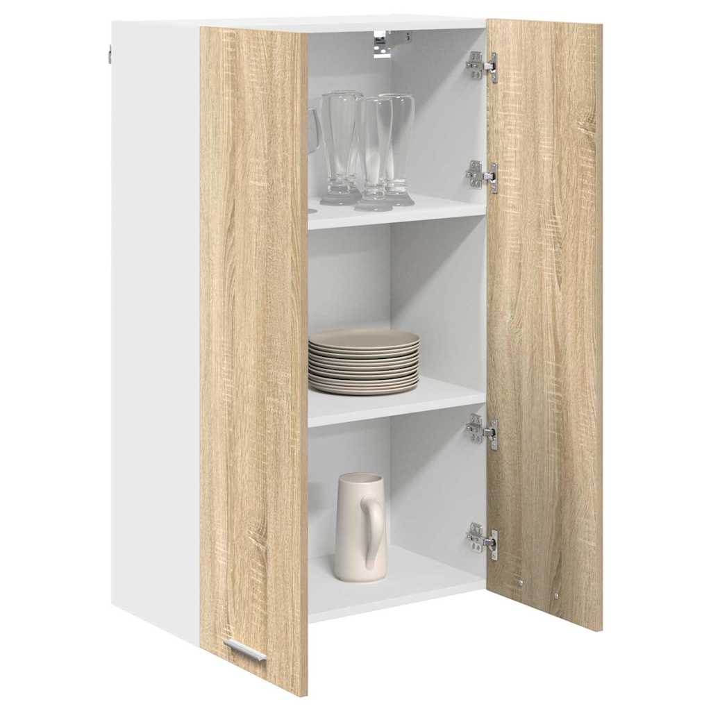 vidaXL Hangkast Riga Sonoma Eiken 60 x 31 x 100 cm Bewerkt hout