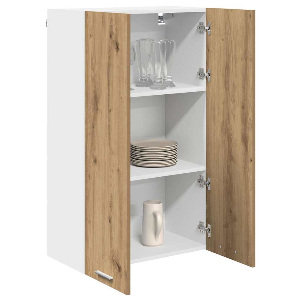 vidaXL Hangkast Riga Artisan Eiken 60 x 31 x 100 cm Bewerkt hout