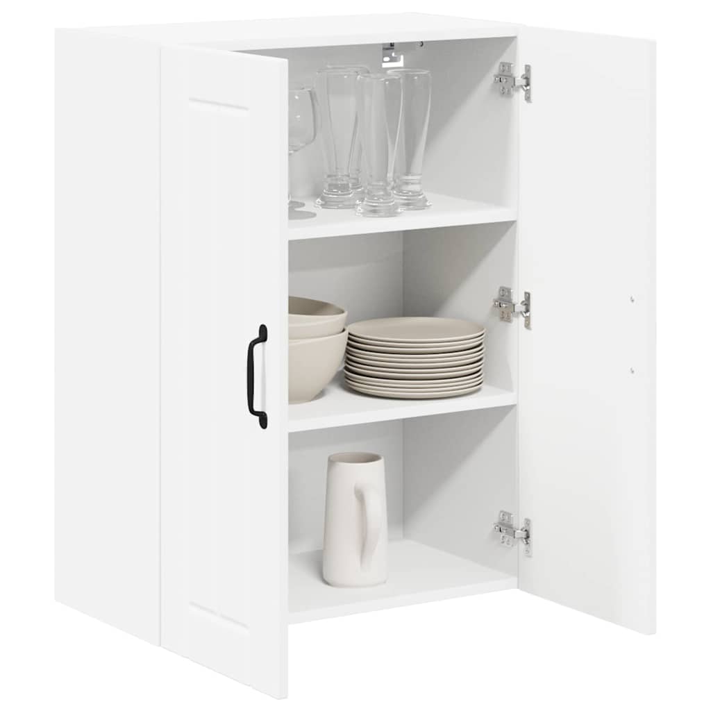 vidaXL Keukenkast aan de muur Wit 60 x 31 x 80 cm Bewerkt hout