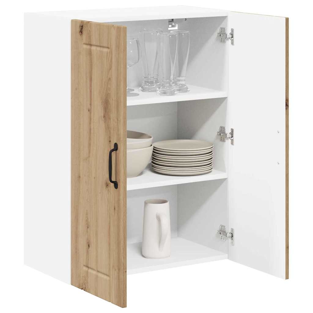 vidaXL Keukenkast aan de muur met plank Artisan Eiken 60 x 31 x 80 cm