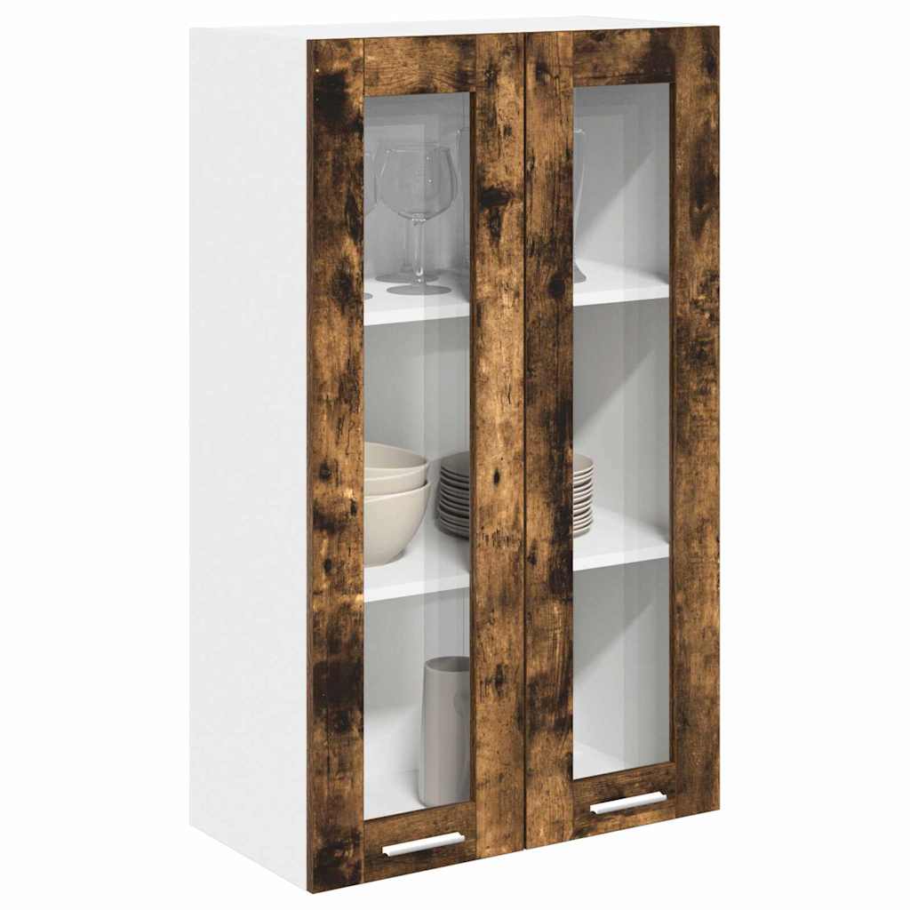vidaXL Hangkast Riga Gerookt eiken 60 x 31 x 100 cm Bewerkt hout
