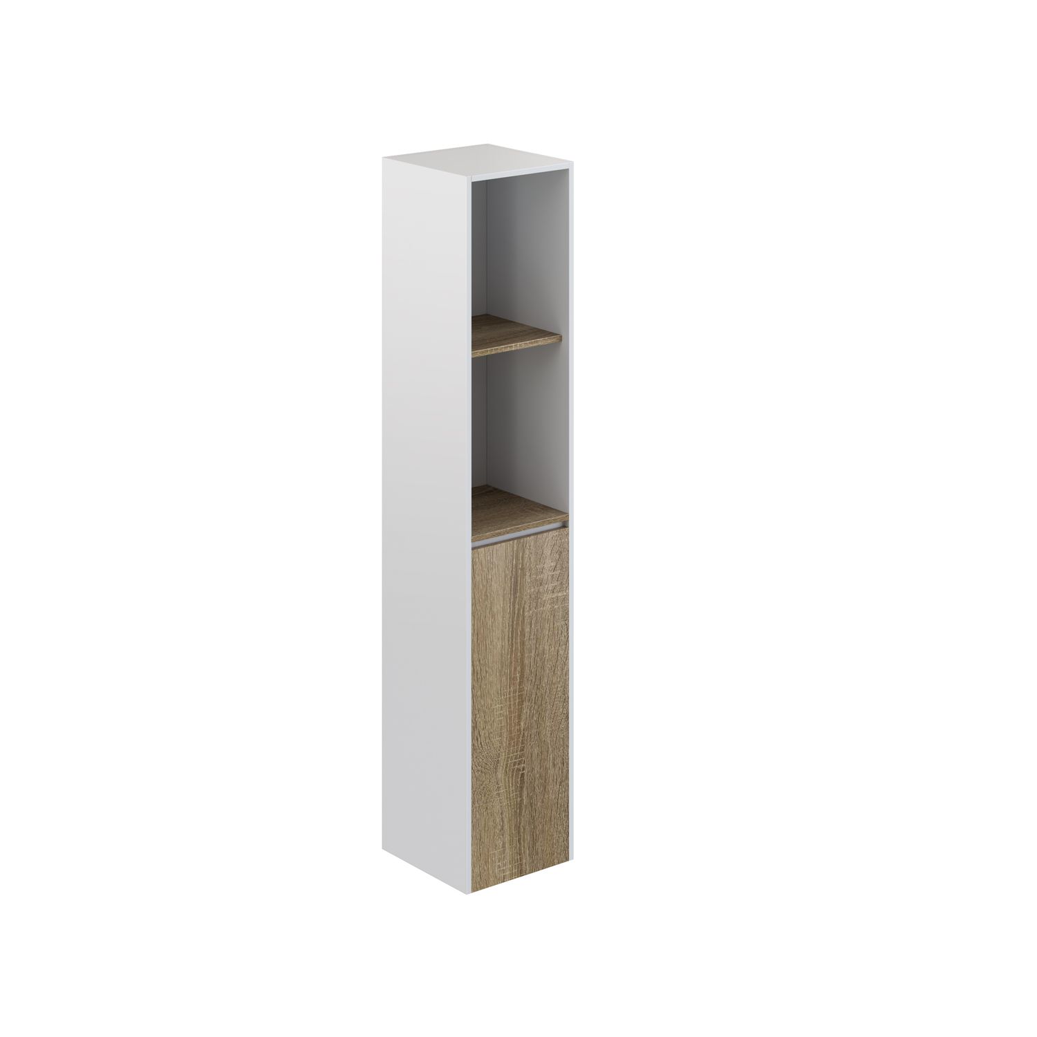 T-Bath Kolomkast Herrados 140cm Wit/eiken Mat