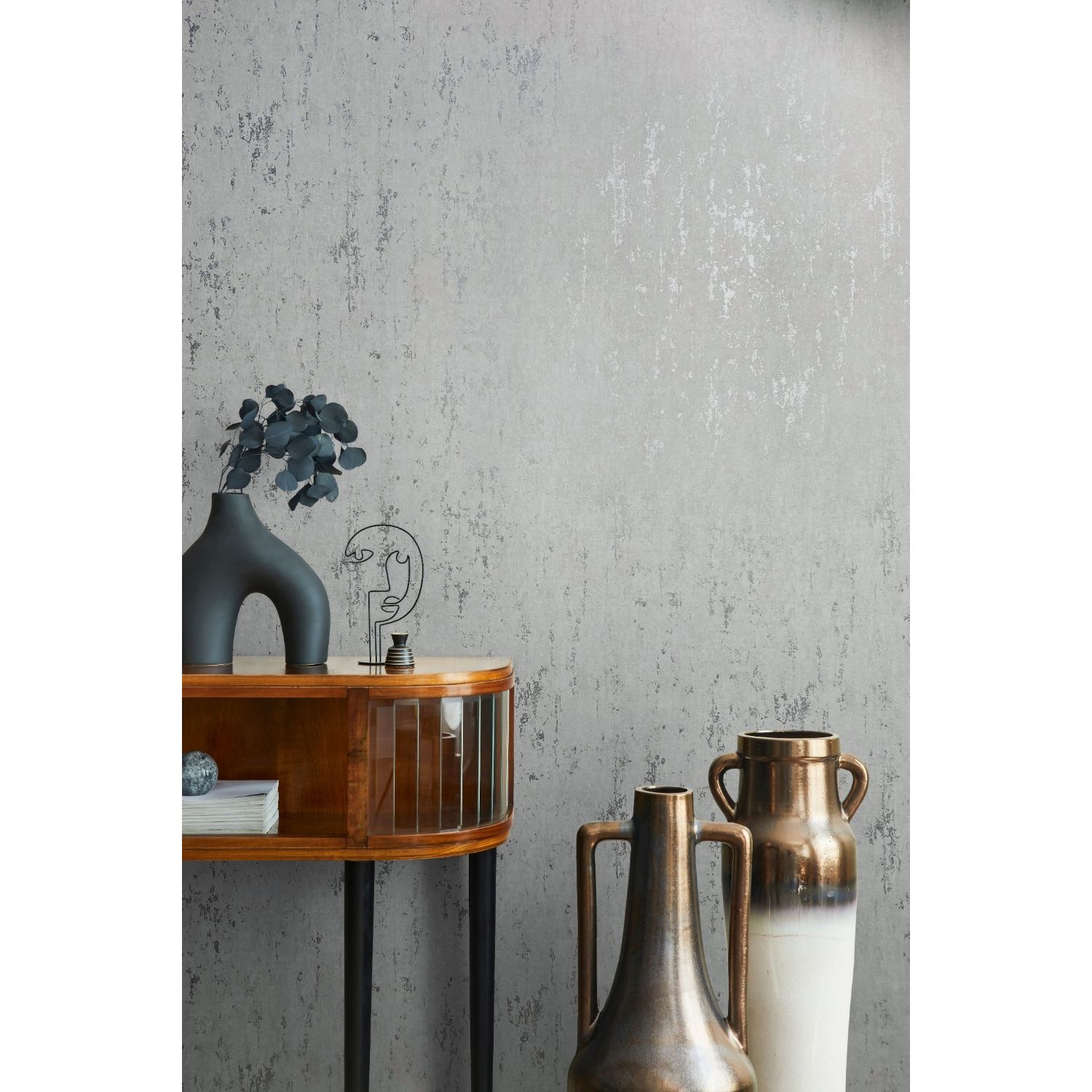 Praxis Vliesbehang City Romance 35144 - Lichtgrijs - 10,05m X 53cm