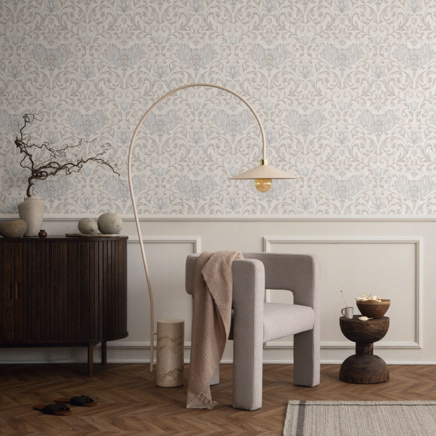 Praxis Vliesbehang City Romance 35147 - Beige - Lichtgrijs - 10,05m X 53cm