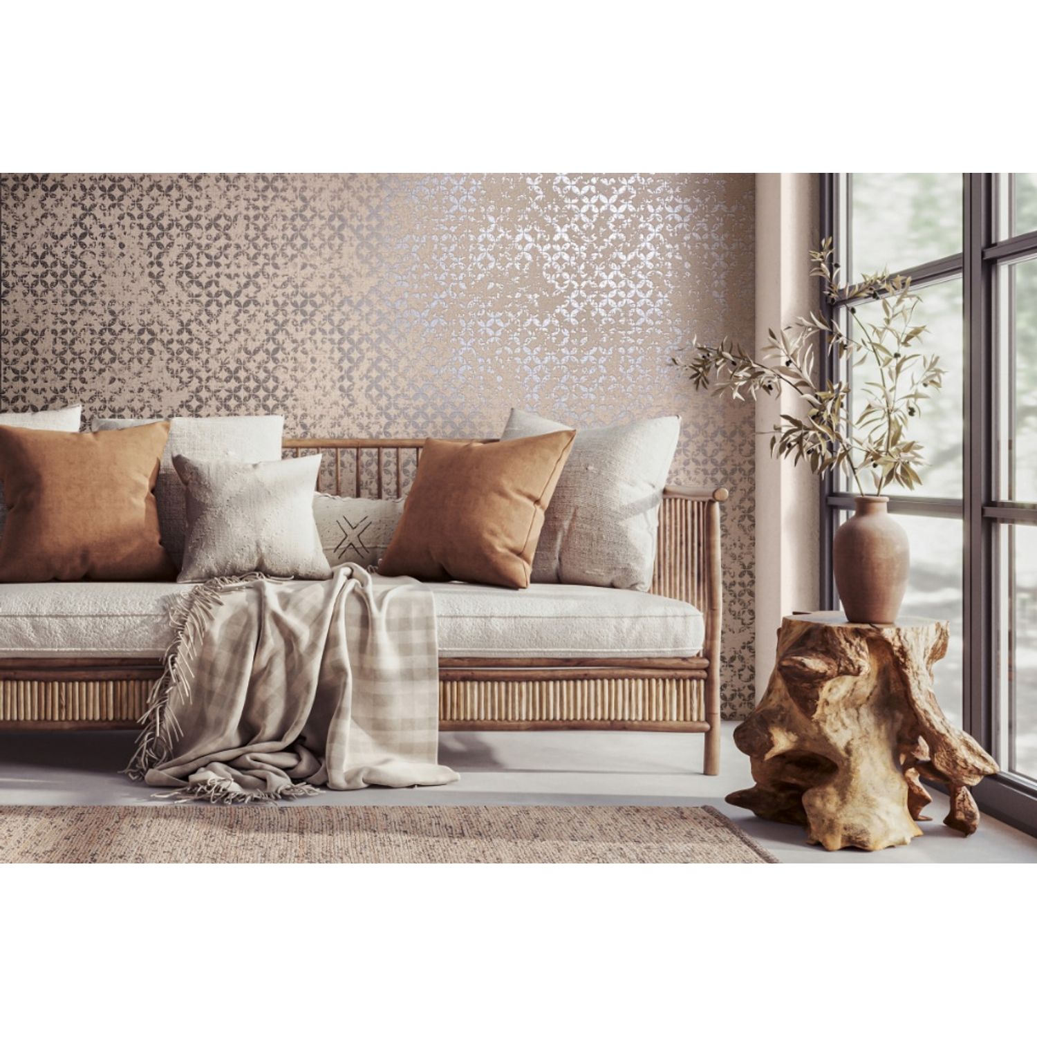 Praxis Vliesbehang City Romance 35120 - Beige - Grijs - 10,05 M X 53 Cm