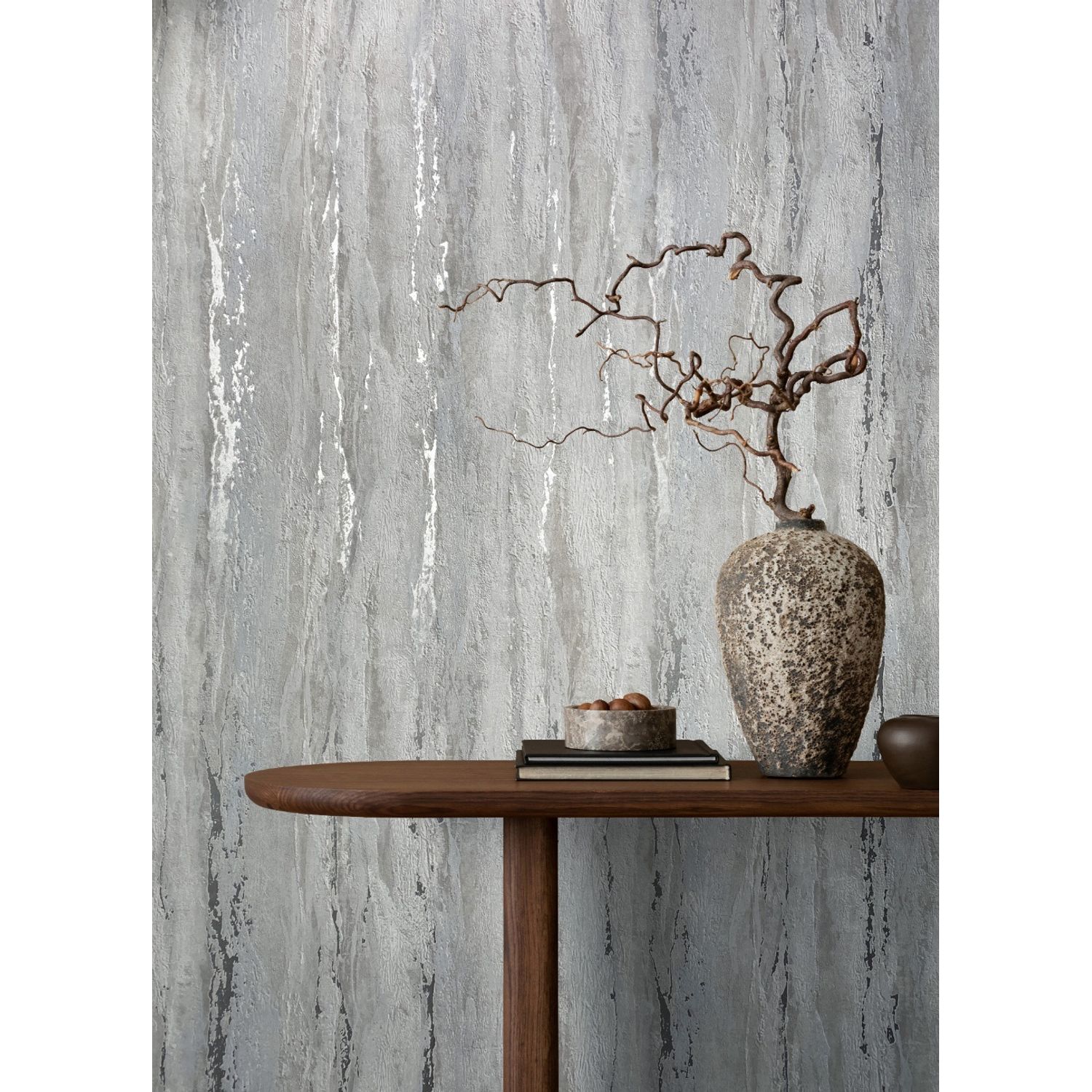 Praxis Vliesbehang City Romance 35160 - Muisgrijs - Zilver - Greige - Lichtgrijs - 10,05m X 53cm
