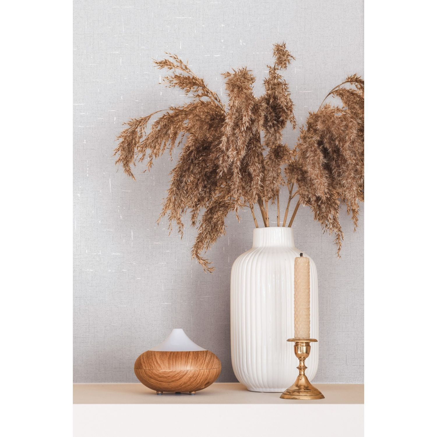 Praxis Vliesbehang City Romance 35115 - Helder Wit - Parelmoer - Zilveren Glans - 10,05m X 53cm