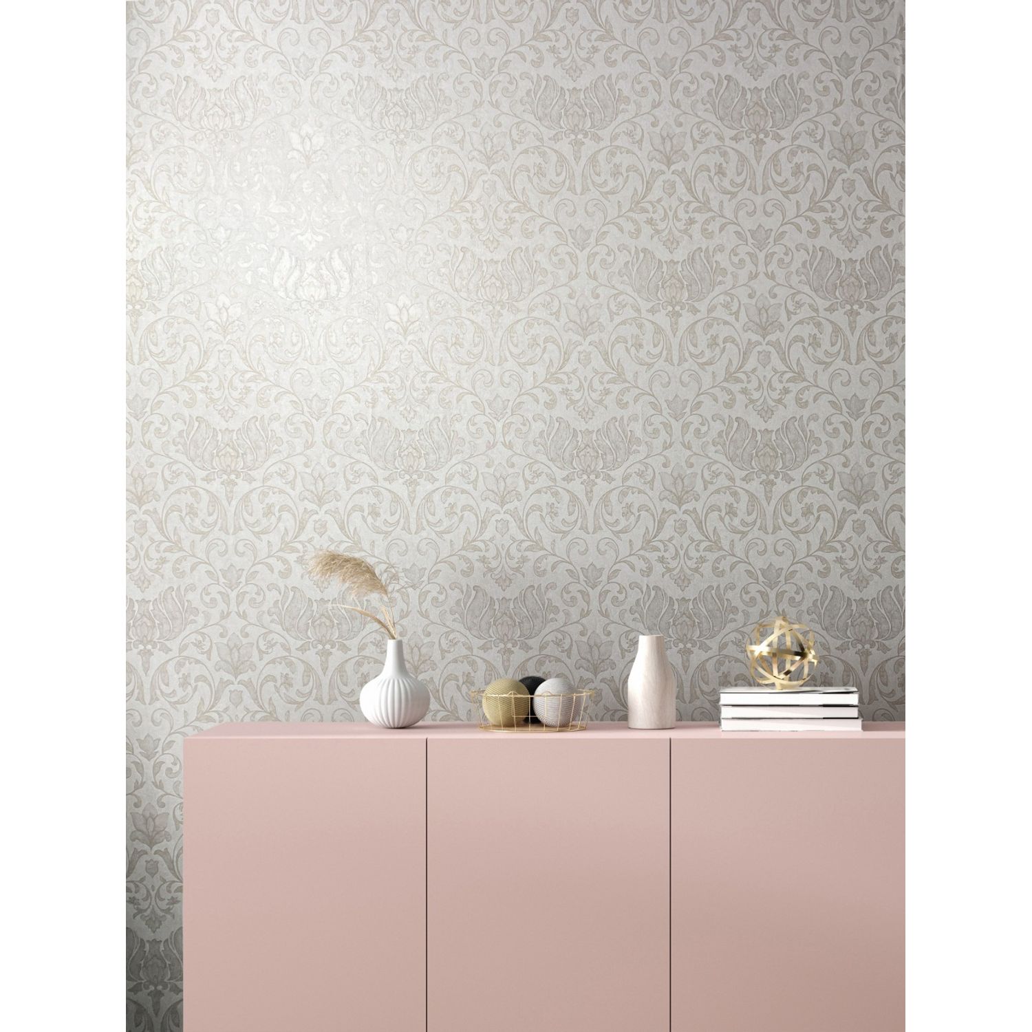 Praxis Vliesbehang City Romance 35168 - Off White - Beige - 10,05m X 53cm