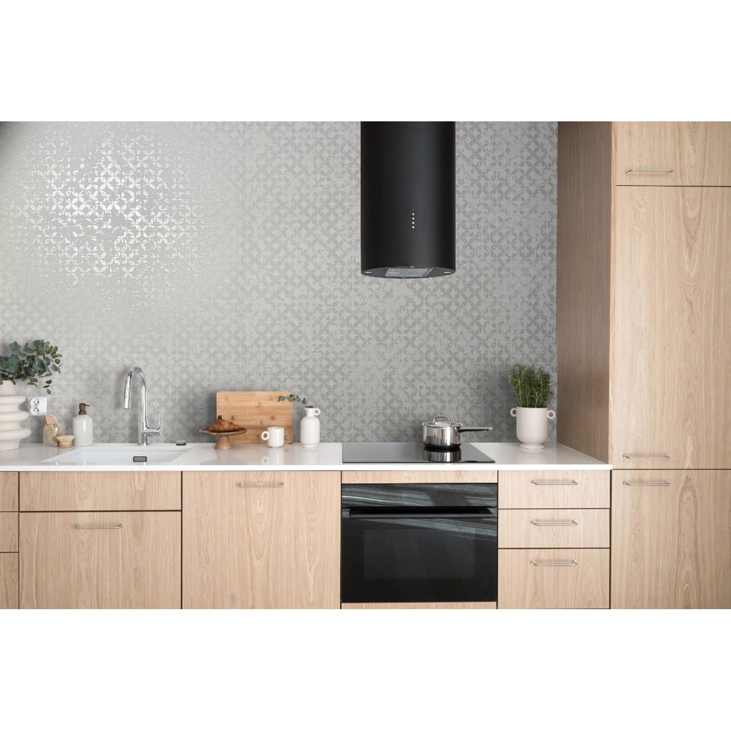 Praxis Vliesbehang City Romance 35121 - Wit - Lichtgrijs - Parelmoer - Licht Zilver - Metallic - 10,05m X 53cm