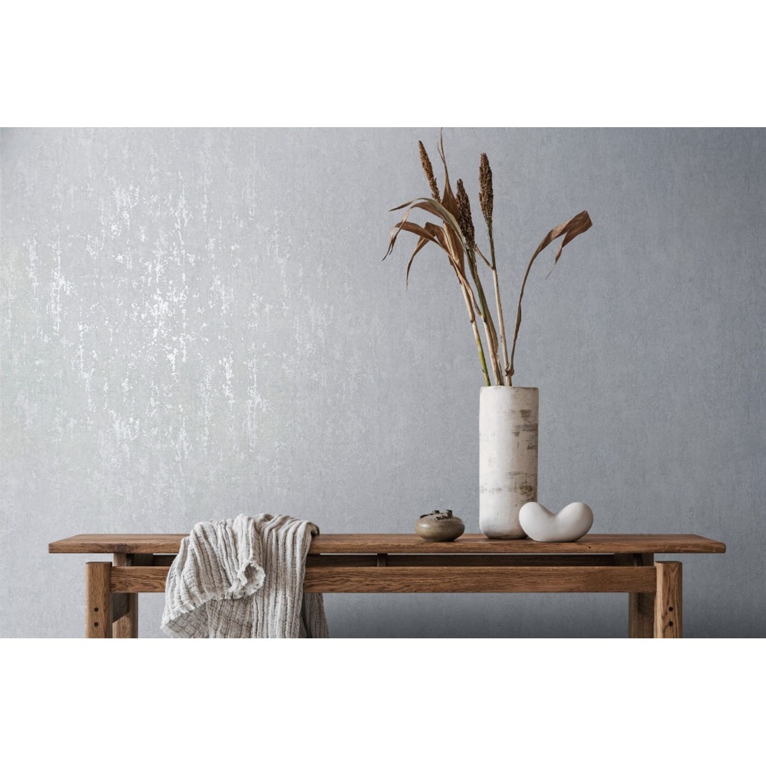 Praxis Vliesbehang City Romance 35126 - Helderwit - Off White - Parelmoer - Metallic - 10,05m X 53cm