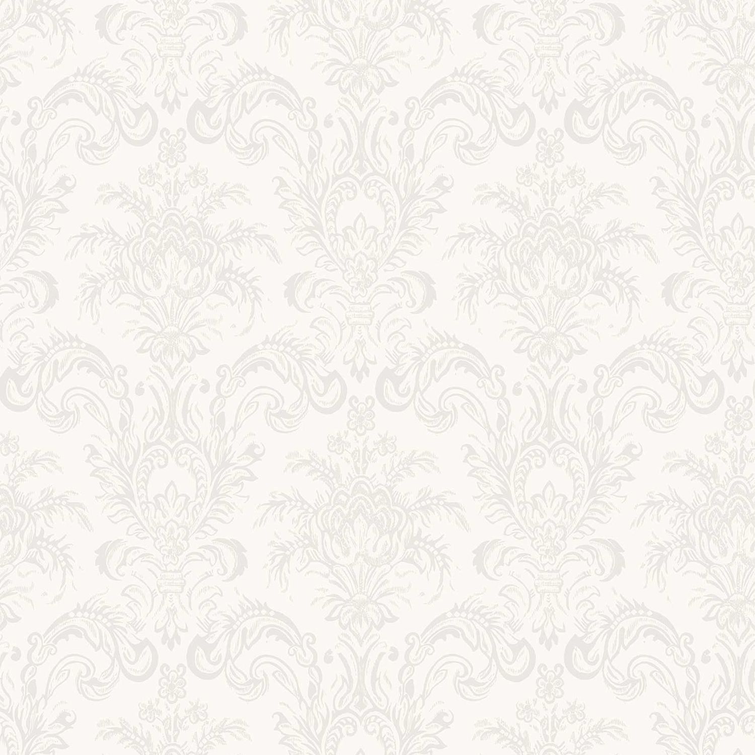 Praxis Vliesbehang Classic & Elegant 23610 - Off White Met Glans - Champagne - 10,05 M X 53 Cm