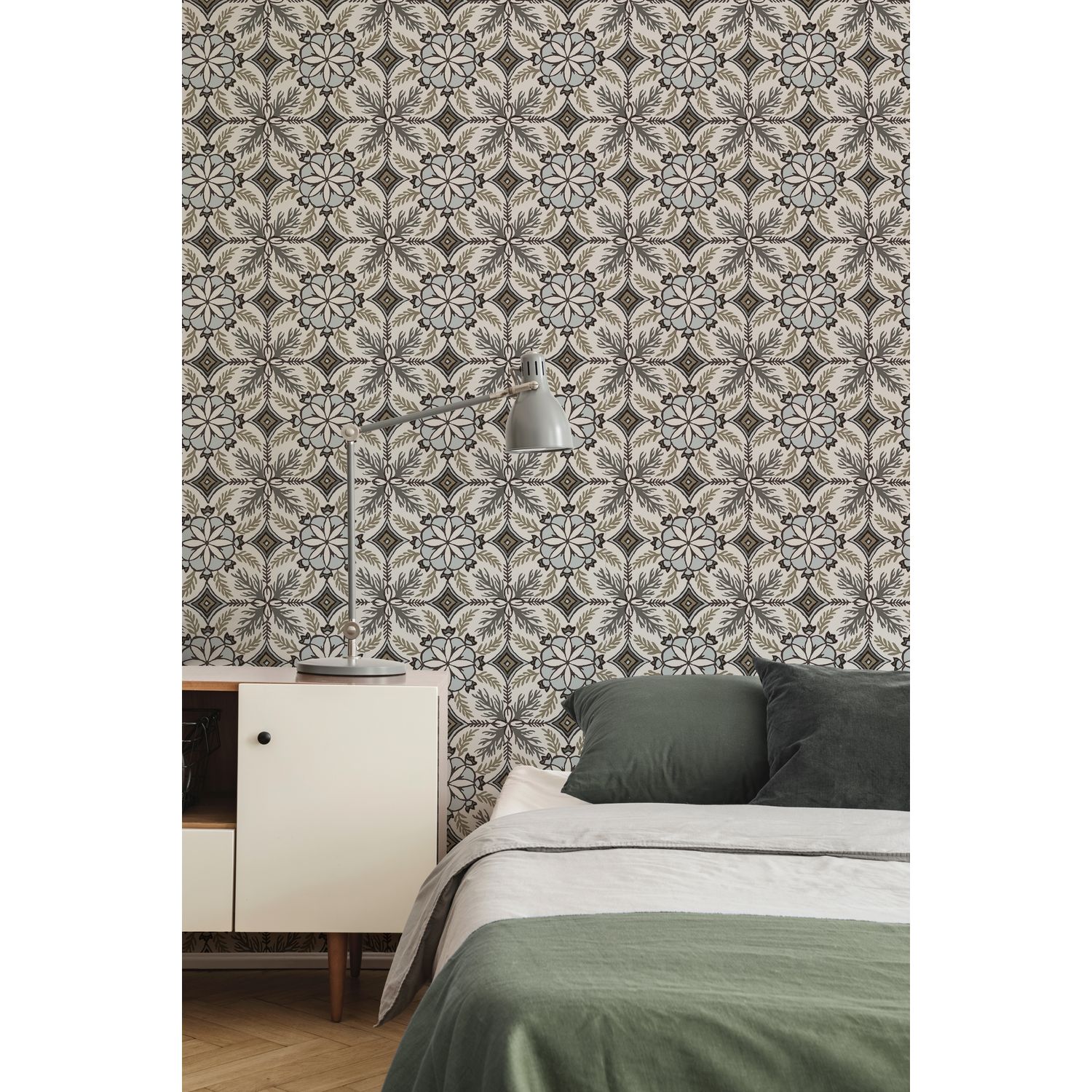 Praxis Vliesbehang Antibes An28240 - Wit - Lichtgrijs - Donkergrijs - 10,05 M X 53 Cm
