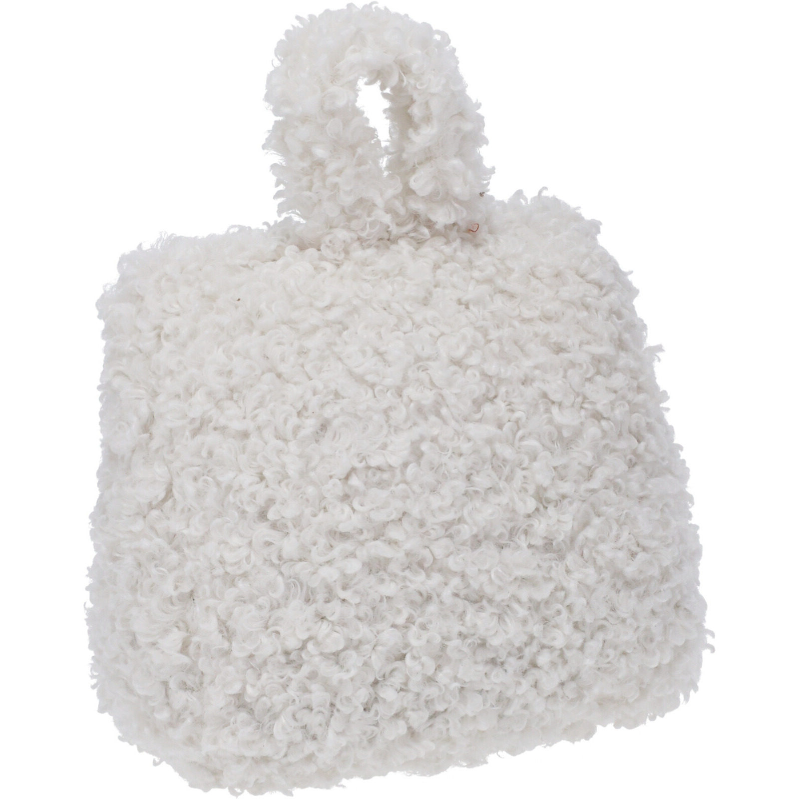 Home & Styling Teddy Deurstopper - 1 kg - wit - stof - gewicht - 7 x 17 cm - deurstop -
