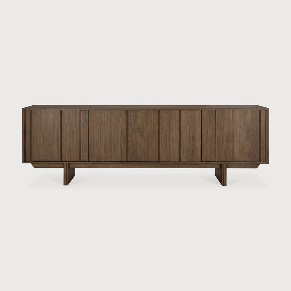 Ethnicraft Dressoir Pillar Gevernist Teakhout, 220cm - Wild Brown