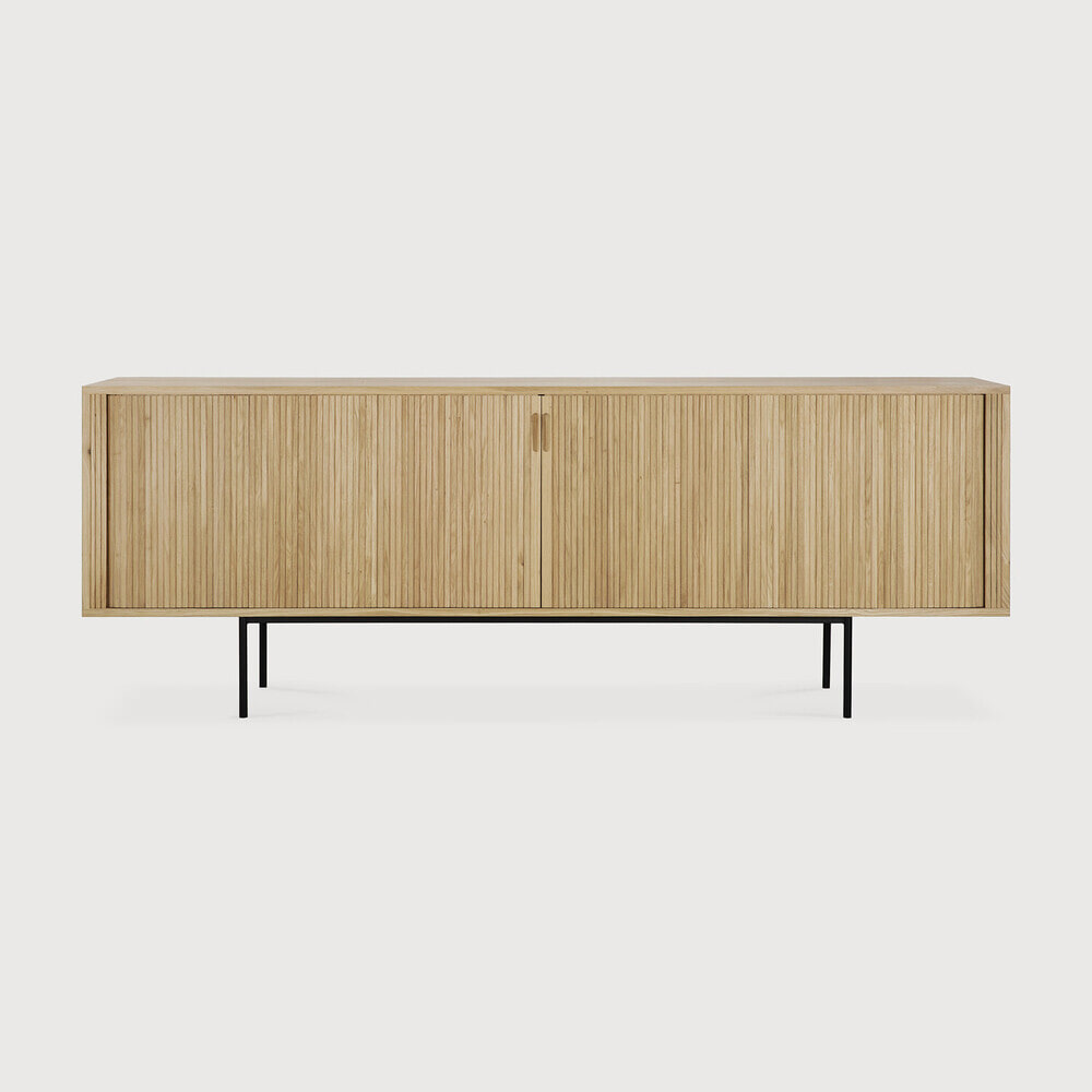 Ethnicraft Dressoir Roller Max Geolied Eikenhout, 224cm - Naturel