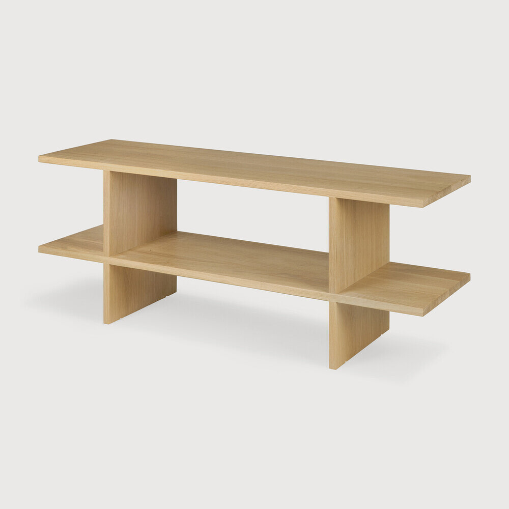 Ethnicraft Sidetable Kabuki Geolied Eikenhout, 103cm - Naturel
