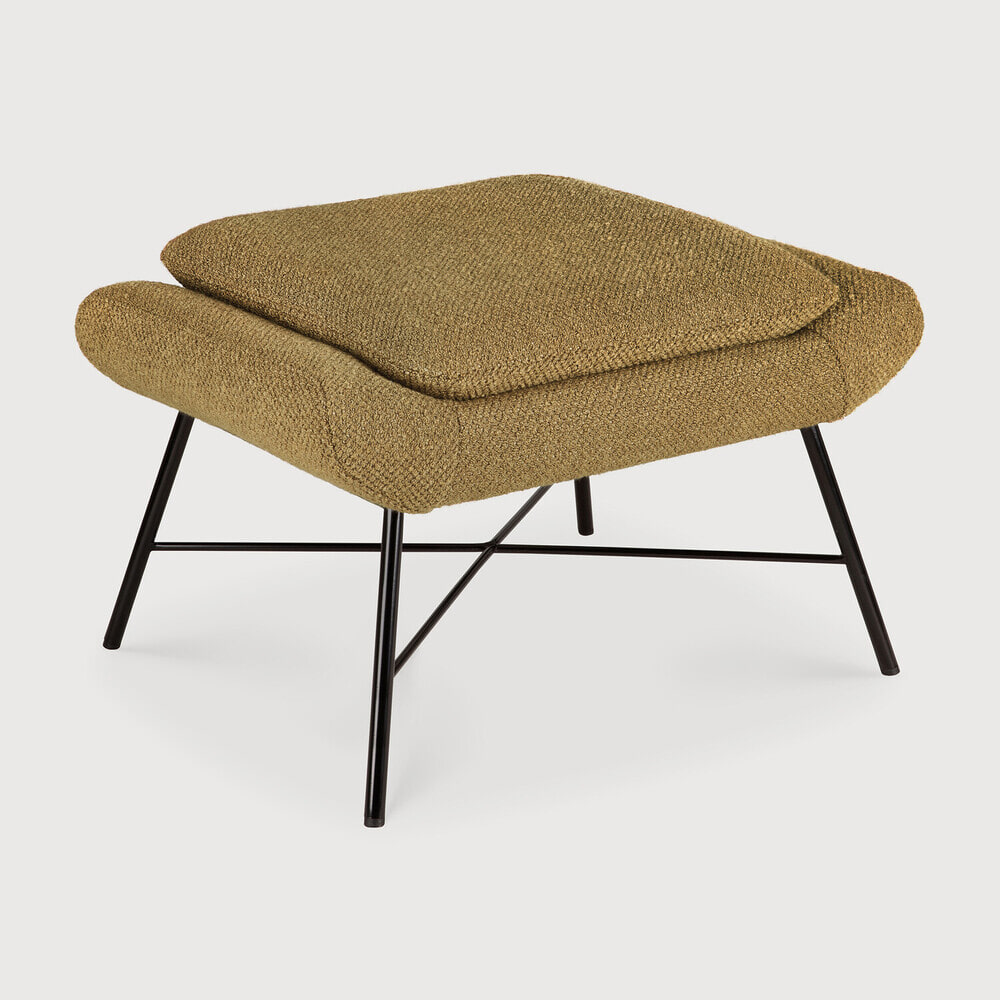 Ethnicraft Hocker Barrow Structuurstof - Ginger