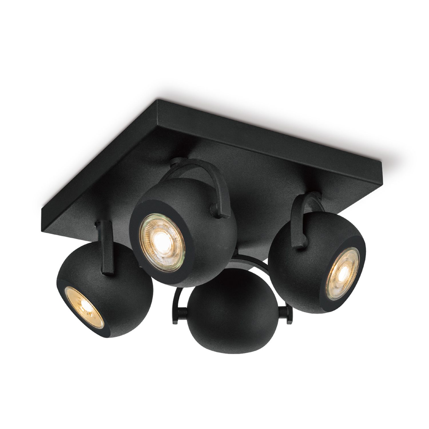Home Sweet Home Plafondspot Nop Zwart 4xgu10 5,8w