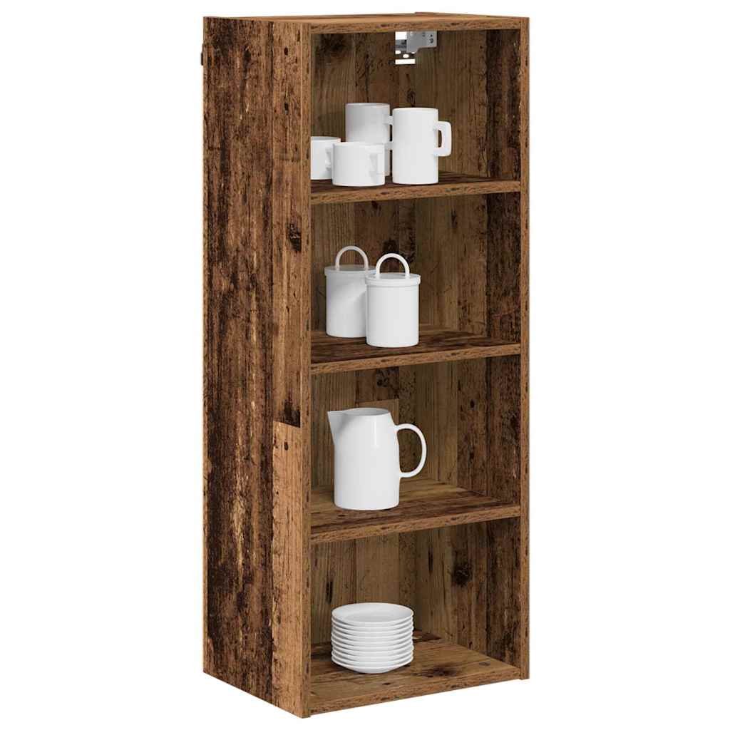 vidaXL Hangkast Riga Oud Hout 40 x 29,5 x 100 cm Bewerkt hout