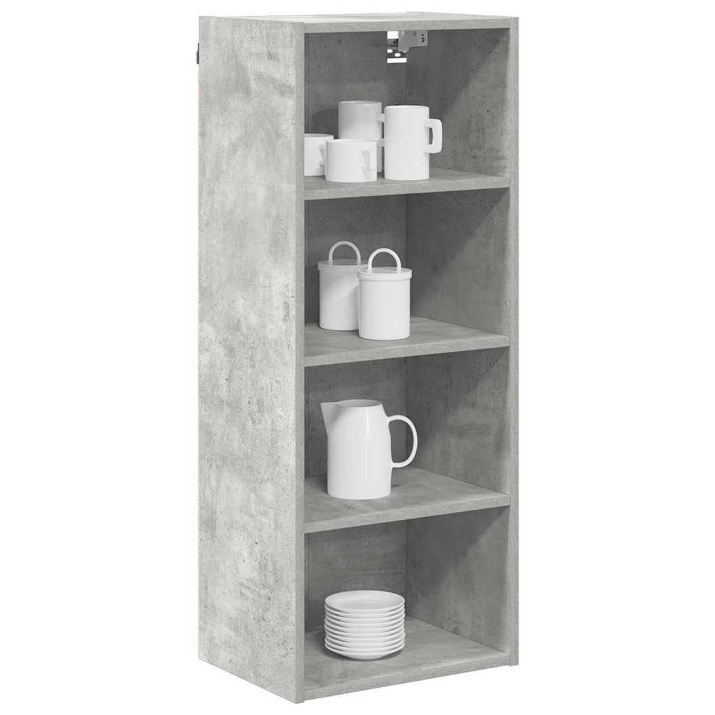 vidaXL Hangkast Riga Beton Grijs 40 x 29,5 x 100 cm Bewerkt hout