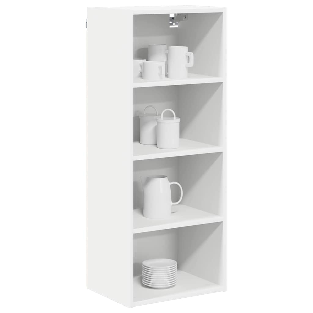 vidaXL Hangkast met plank Riga Wit 40 x 29,5 x 100 cm Bewerkt hout
