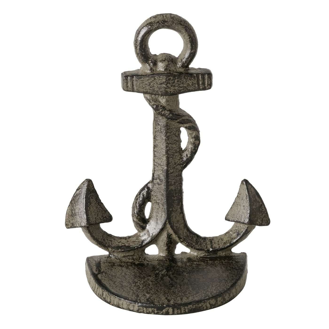 Boltze Deurstopper Anker - 1 kg - grijs - metaal - H18 cm - deurstop - Maritiem -