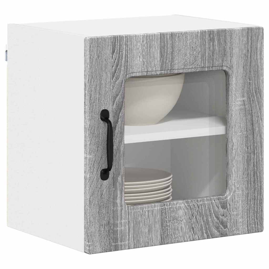 vidaXL Keukenkast aan de muur met plank Grijs Sonoma 40 x 31 x 40 cm