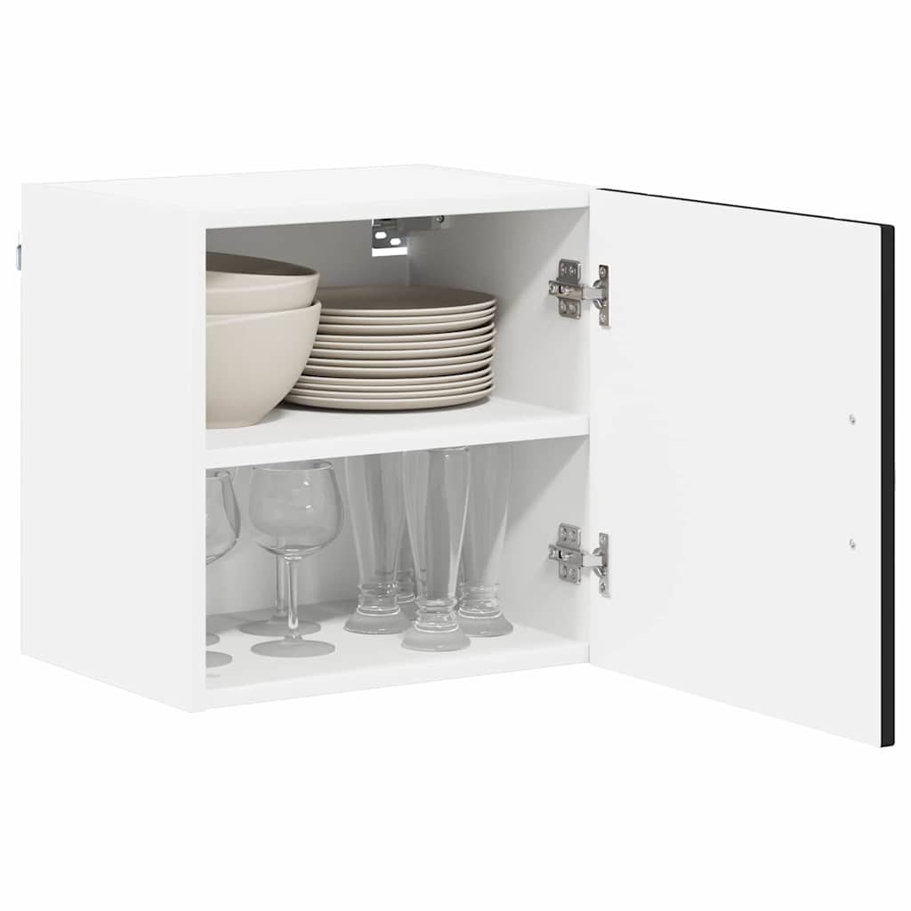 vidaXL Keukenkast aan de muur Zwart 40 x 31 x 40 cm Bewerkt hout