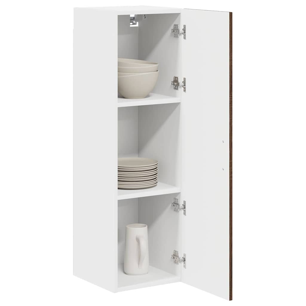 vidaXL Keukenkast aan de muur met plank Bruin Eiken 30 x 31 x 100 cm