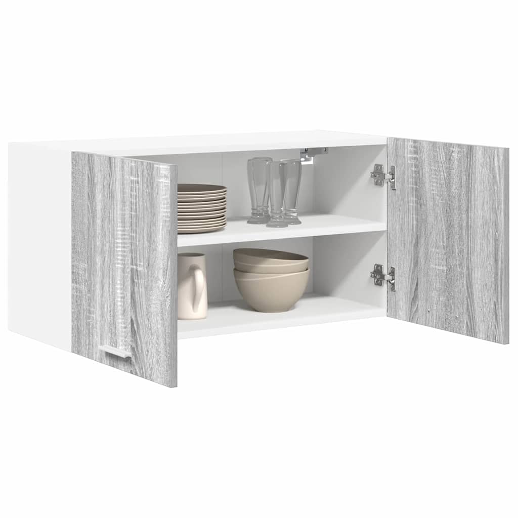 vidaXL Hangkast Riga Grijs Sonoma 80 x 31 x 40 cm Bewerkt hout