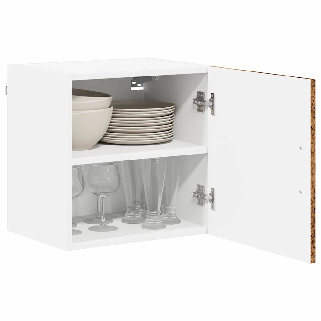 vidaXL Keukenkast aan de muur met plank 2 pcs Oud Hout 40 x 31 x 40 cm