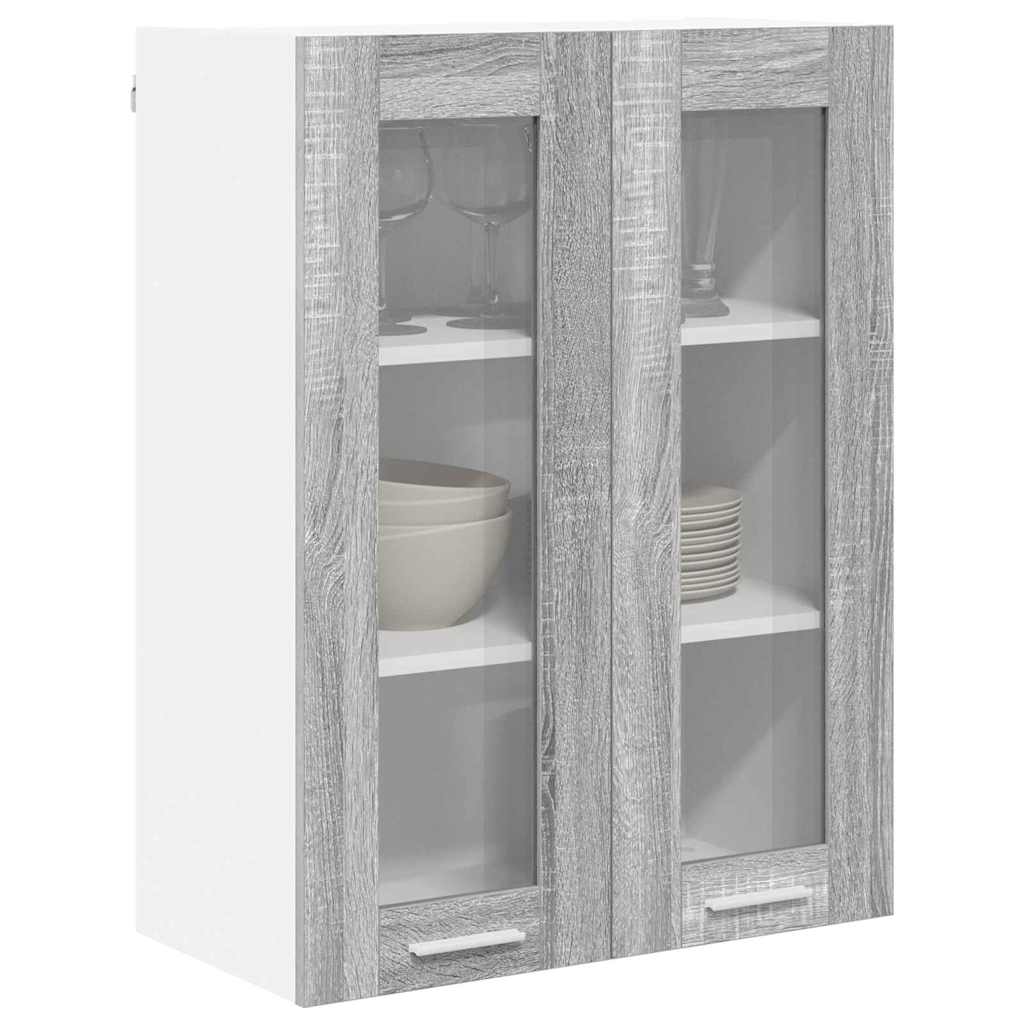 vidaXL Hangkast Riga Grijs Sonoma 60 x 31 x 80 cm Bewerkt hout