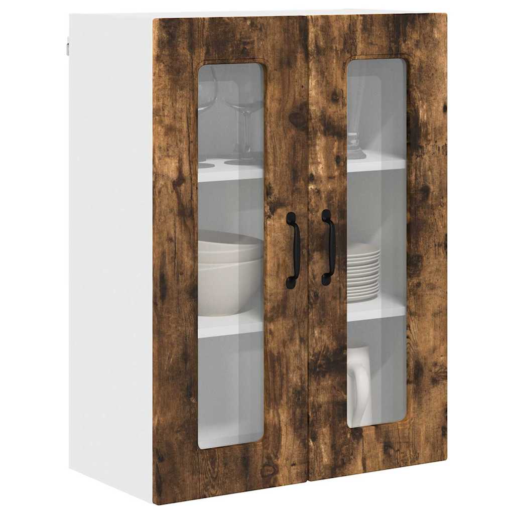 vidaXL Keukenkast aan de muur met plank Gerookt eiken 60 x 31 x 80 cm