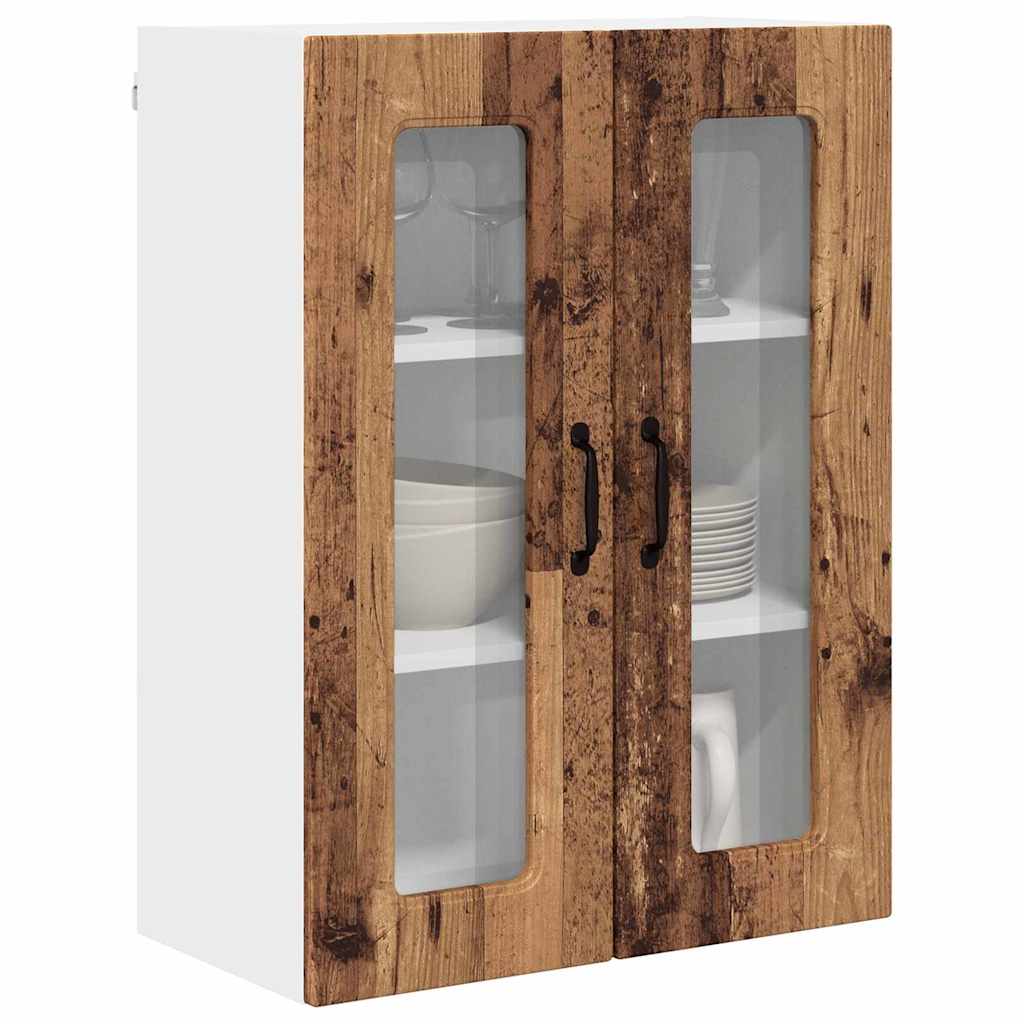 vidaXL Keukenkast aan de muur Oud Hout 60 x 31 x 80 cm Bewerkt hout