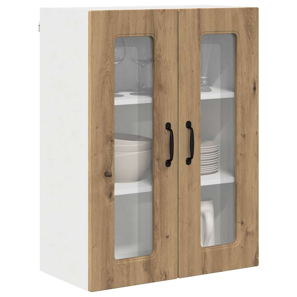 vidaXL Keukenkast aan de muur met plank Artisan Eiken 60 x 31 x 80 cm