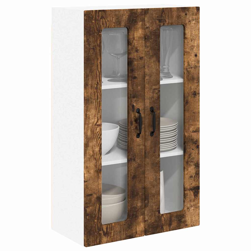 vidaXL Keukenkast aan de muur met plank Gerookt eiken 60 x 31 x 100 cm