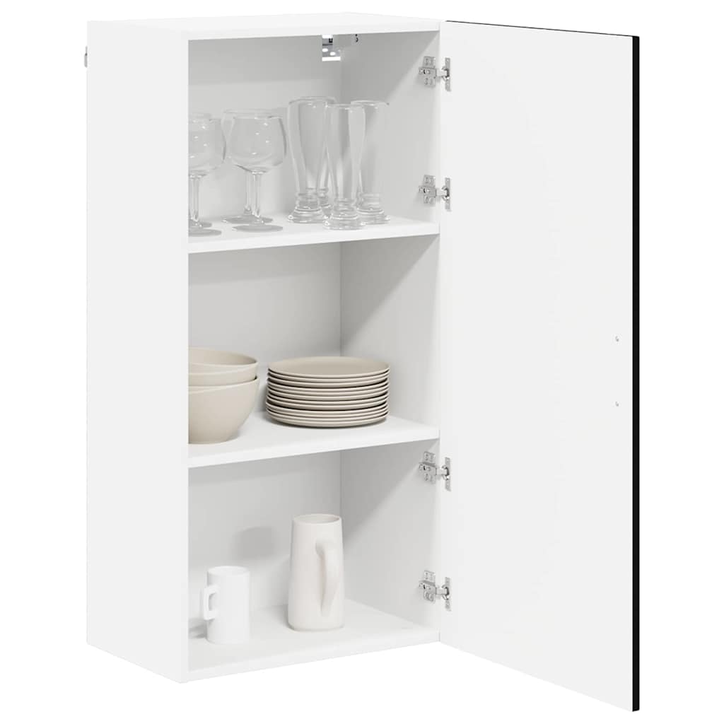 vidaXL Keukenkast aan de muur Zwart 50 x 31 x 100 cm Bewerkt hout