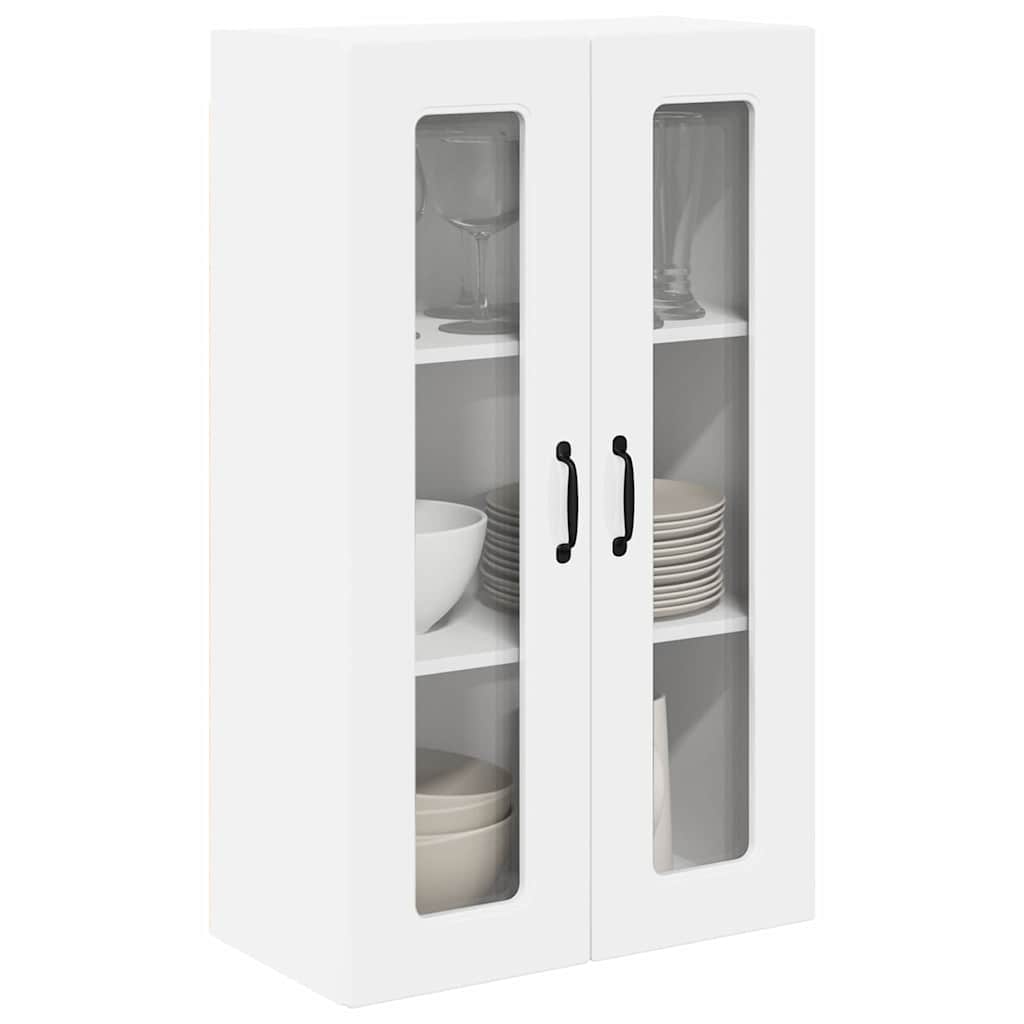 vidaXL Keukenkast aan de muur met plank Hoogglans wit 60 x 31 x 100 cm