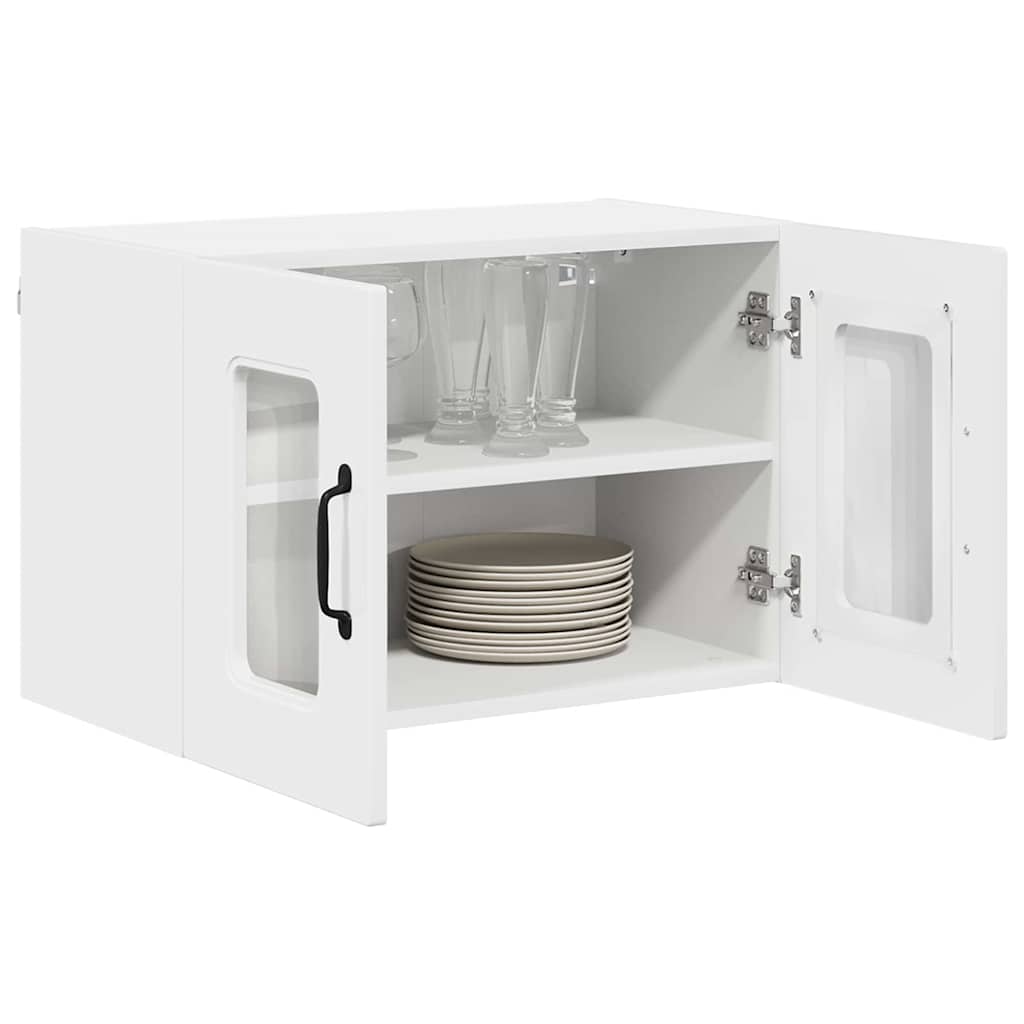 vidaXL Keukenkast aan de muur 2 pcs Hoogglans wit 60 x 31 x 40 cm