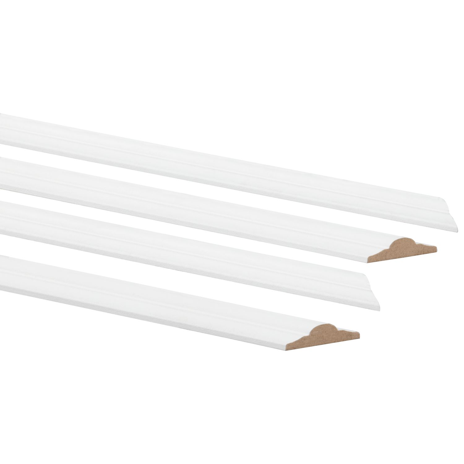 CanDo Sierlijstenset - Wit - Gegrond - Mdf - Zelfklevend - 8,5x22mm - 120x70cm