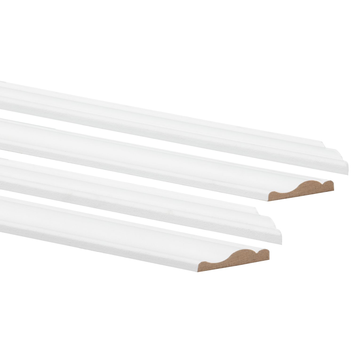 CanDo Sierlijstenset - Wit - Gegrond - Mdf - Zelfklevend - 10x29mm - 190x70cm