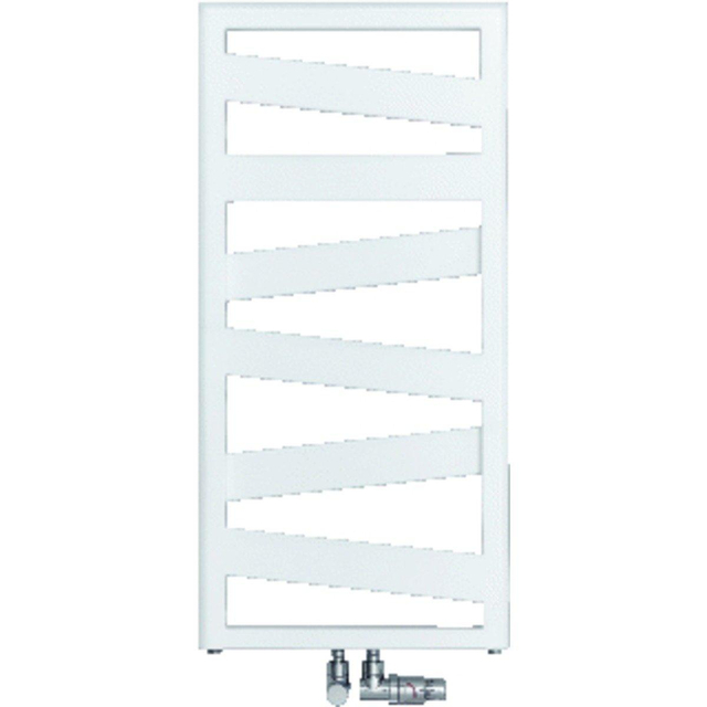 Zehnder Ribbon handdoekradiator 166.1x60cm 743watt Staal Wit glans rb-170-060