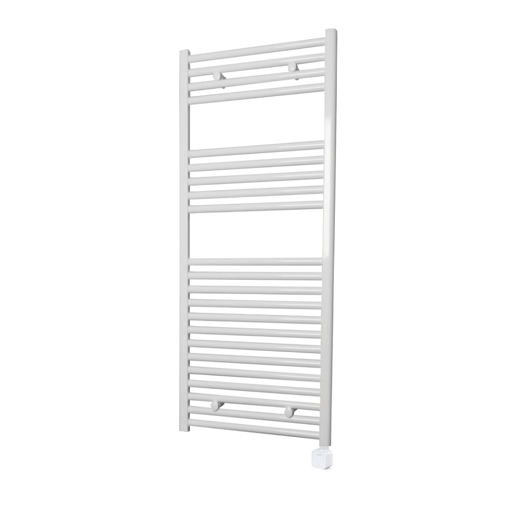 Sanicare Electrische Wifi Radiator  HPW Carini 111,8x60 cm Wit Met Thermostaat Wit Rechtsonder