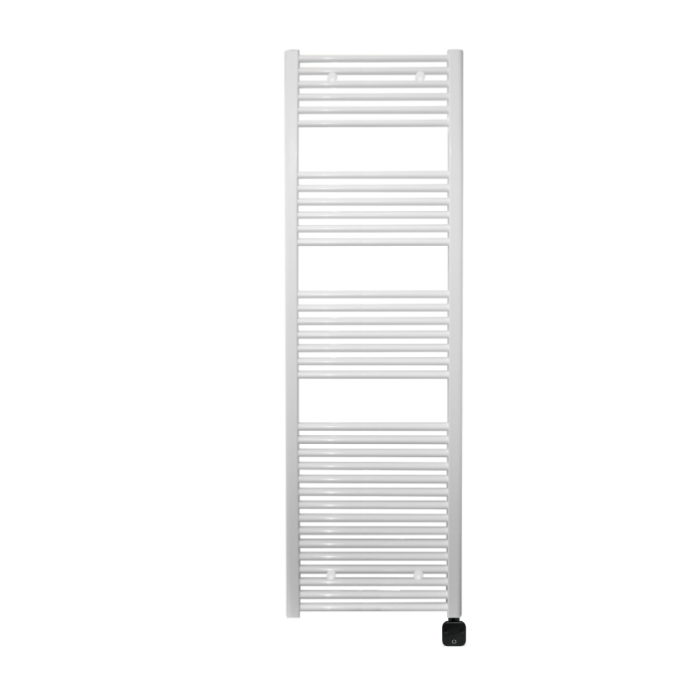 Sanicare Electrische Wifi Radiator  HPW Carini 172x45 cm Wit Met Thermostaat Zwart Rechtsonder