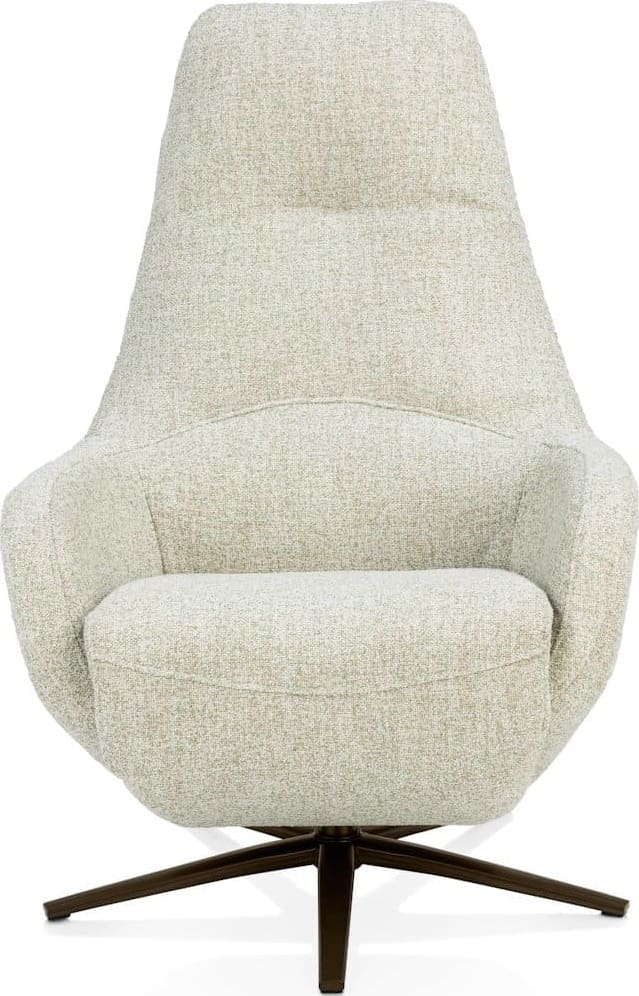 Arco relaxfauteuil - 1 motor - verstelbare hoofdsteun - stof Luton - creme