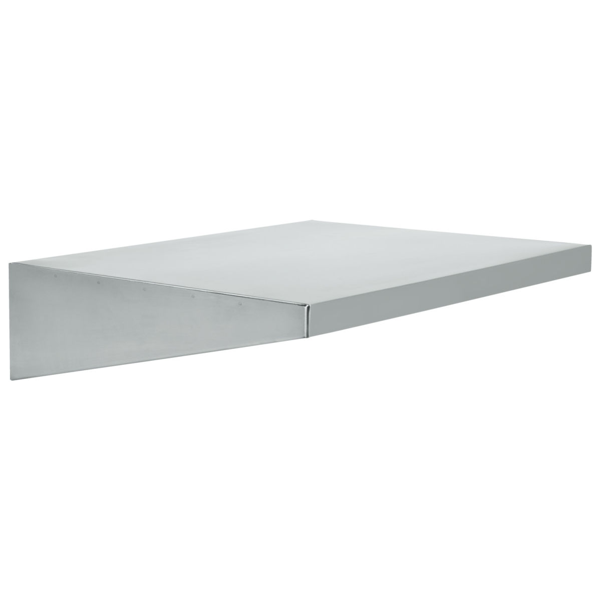 PULSIVA Wandplank Tio; 63x16x50 cm (BxHxD); zilver