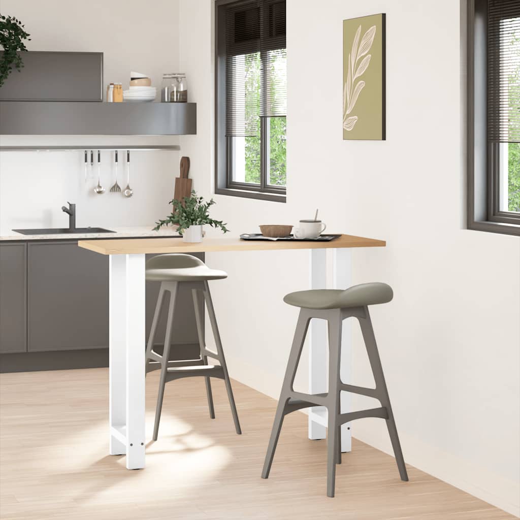 vidaXL Bartafelpoten 2 st 40x(100-101) cm staal wit