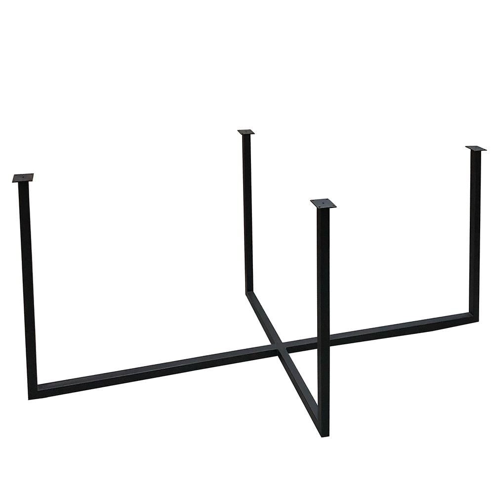 Furniture Legs Europe Stalen tafelpoot 178 bij 80 cm en hoogte 75,5 cm (3 x 3 cm)