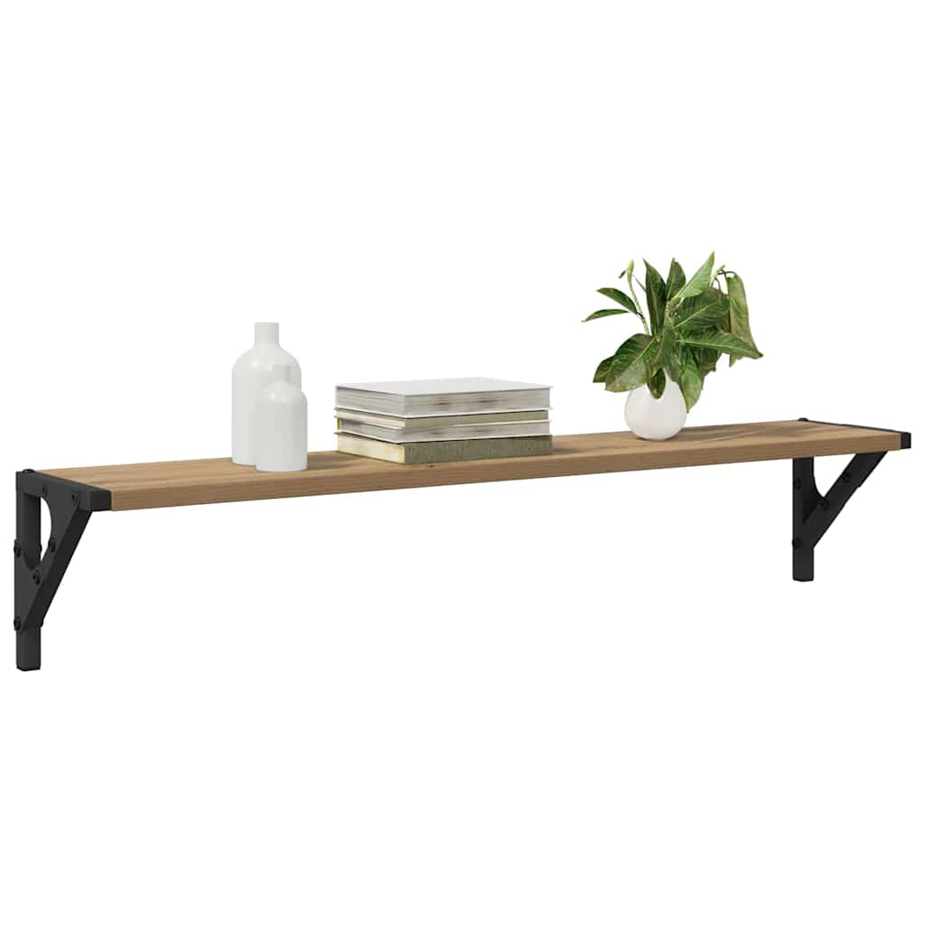 vidaXL Wandplanken 2 pcs Artisan Eiken 80 x 15 x 15,5 cm Bewerkt hout