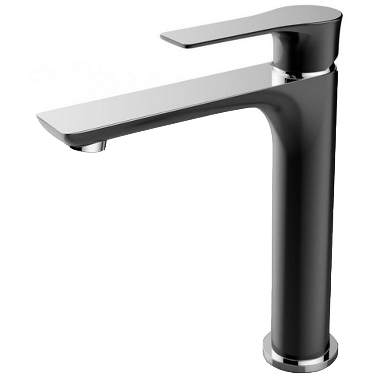Xellanz Casma Eenhendel Wastafelmengkraan - Verhoogd - Zwart/Chroom